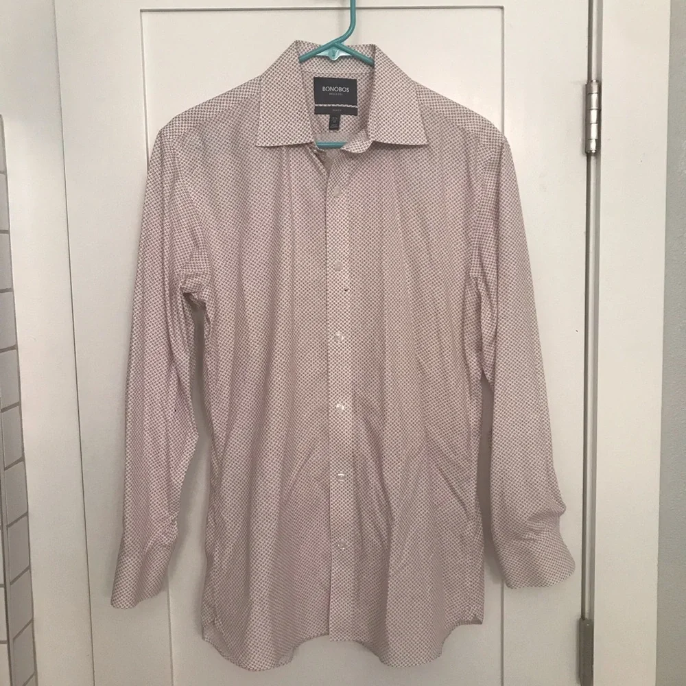 Men’s Bonobos Slim Fit 100% Cotton Shirt - Size 15.5 / 33 - Picture 2 of 7
